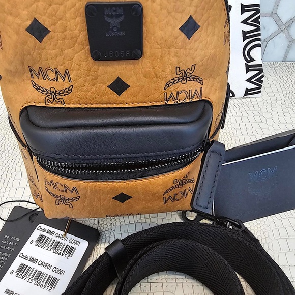 New Authentic MCM STARK Mini CROSSBODY IN VISETOS MMR CAVE01 CO001 - Picture 9 of 16